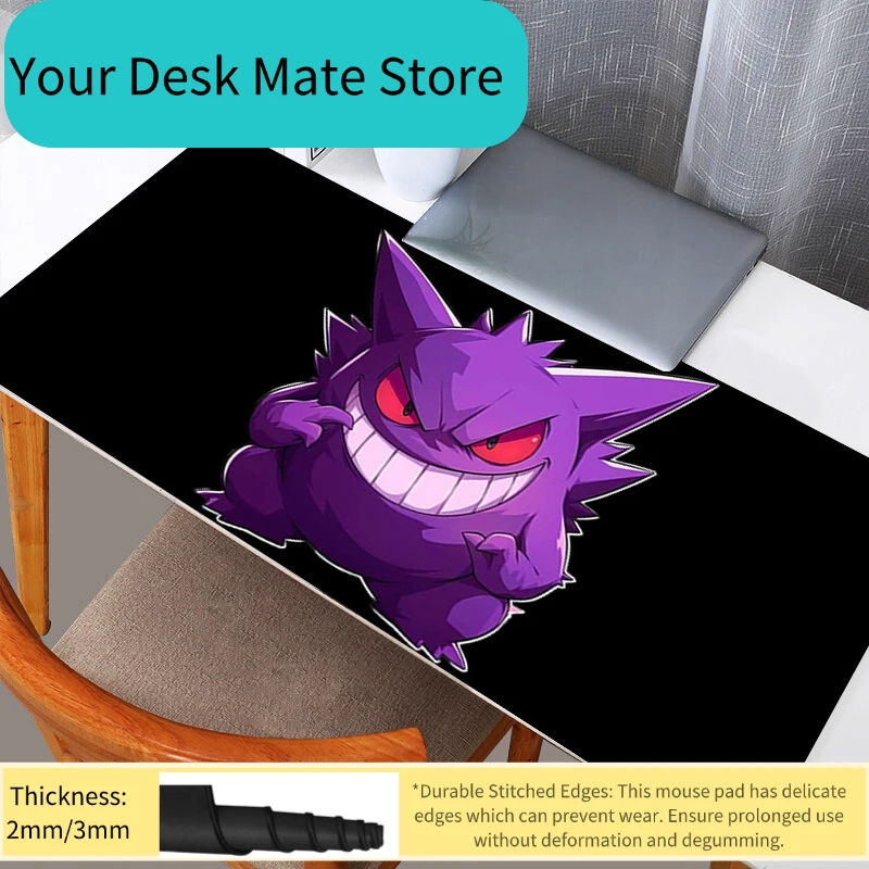 

Large Mouse Pad Gamer Computer Desk Mat Durable Anime Modern Table Keyboard Laptop Carpet XXL Gengar Gaming Mousepad