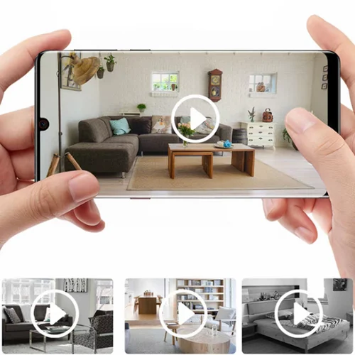 Imagen 2 del producto Cámara de seguridad inalámbrica Tuya Smart DIY HD Mini, compatible con visualización remota y grabación en bucle con detección de movimiento.