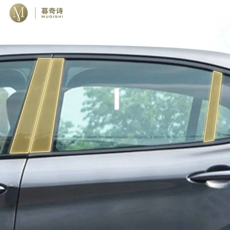

Pre cutting Car Exterior Body B C Window pillar PPF paint protection film TPU film refit For Alfa Romeo Srelvio 2017-2024