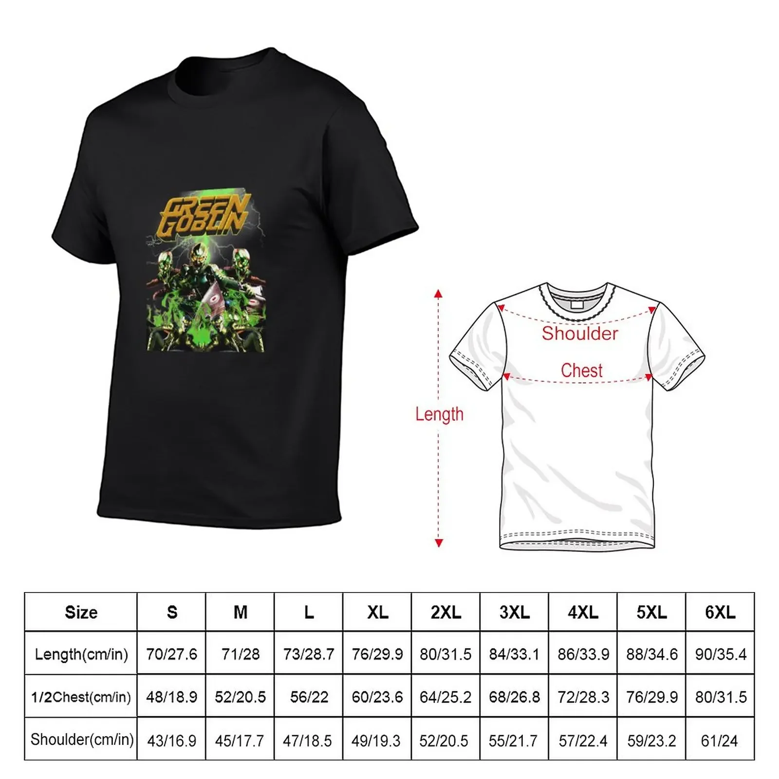 New Green Goblin T-Shirt oversized designer shirts vintage graphic tee anime tee shirts for men