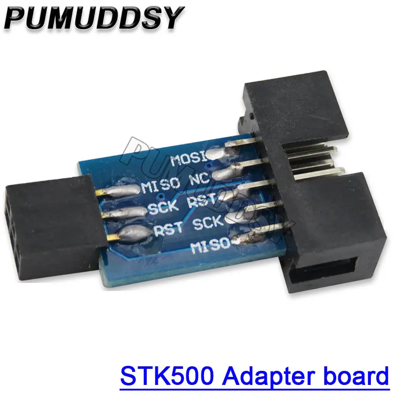 10 шт. 10-контактный в 6-контактный преобразователь в стандартную 10-контактную на 6-контактную плату адаптера для ATMEL STK500 AVRISP USBASP ISP преобразователь интерфейса AVR