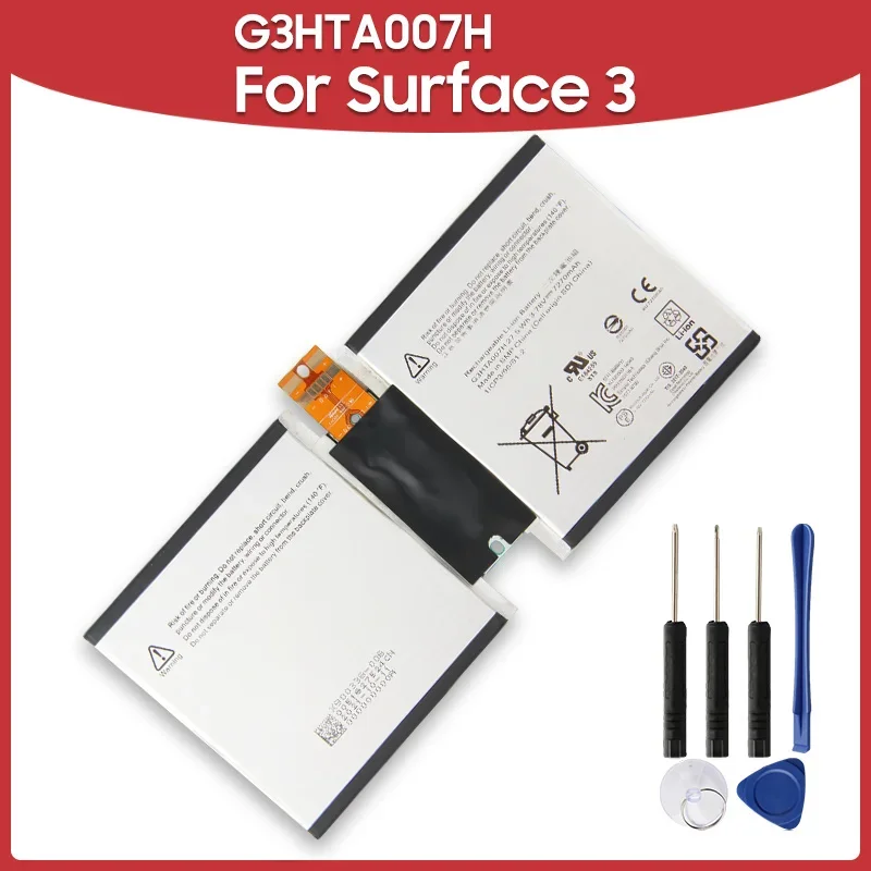 Replacement Battery 7270mAh G3HTA007H For Microsoft Surface 3 1645 Surface3 G3HTA003H G3HTA004H Rechargeable Batteries