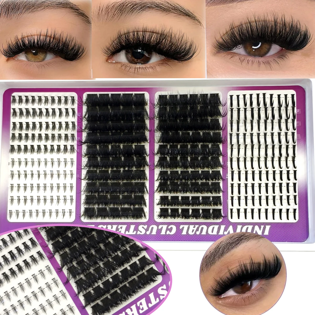 Manga Clusters Spiky 2style bo - Eyelash Extension Volume Styles 评论和价格