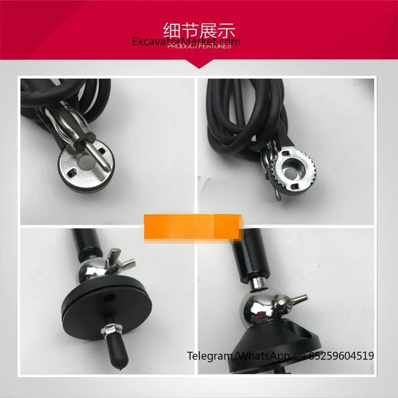 High Quality For Sany Xugong Carter Daewoo Komatsu excavator antenna loader radio antenna signal pole antenna excavator