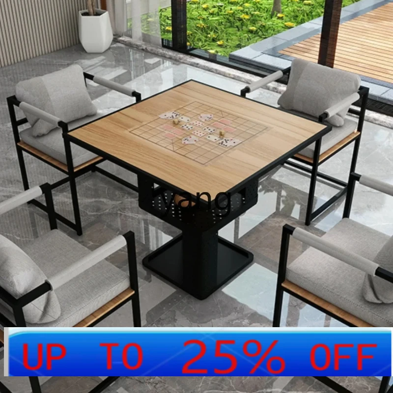 LH overhead floor arrangement chess and card table chess go table and chair double-sided chessboard dual-purpose leisure table