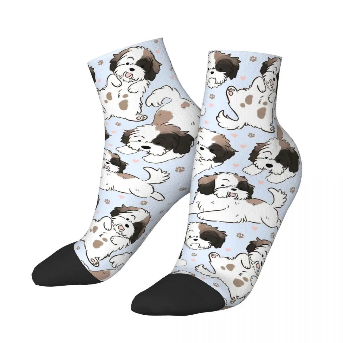 Shih Tzu Dog (2) Calcetines Harajuku Medias súper suaves Calcetines para todas las estaciones Accesorios para regalos de hombre y mujer