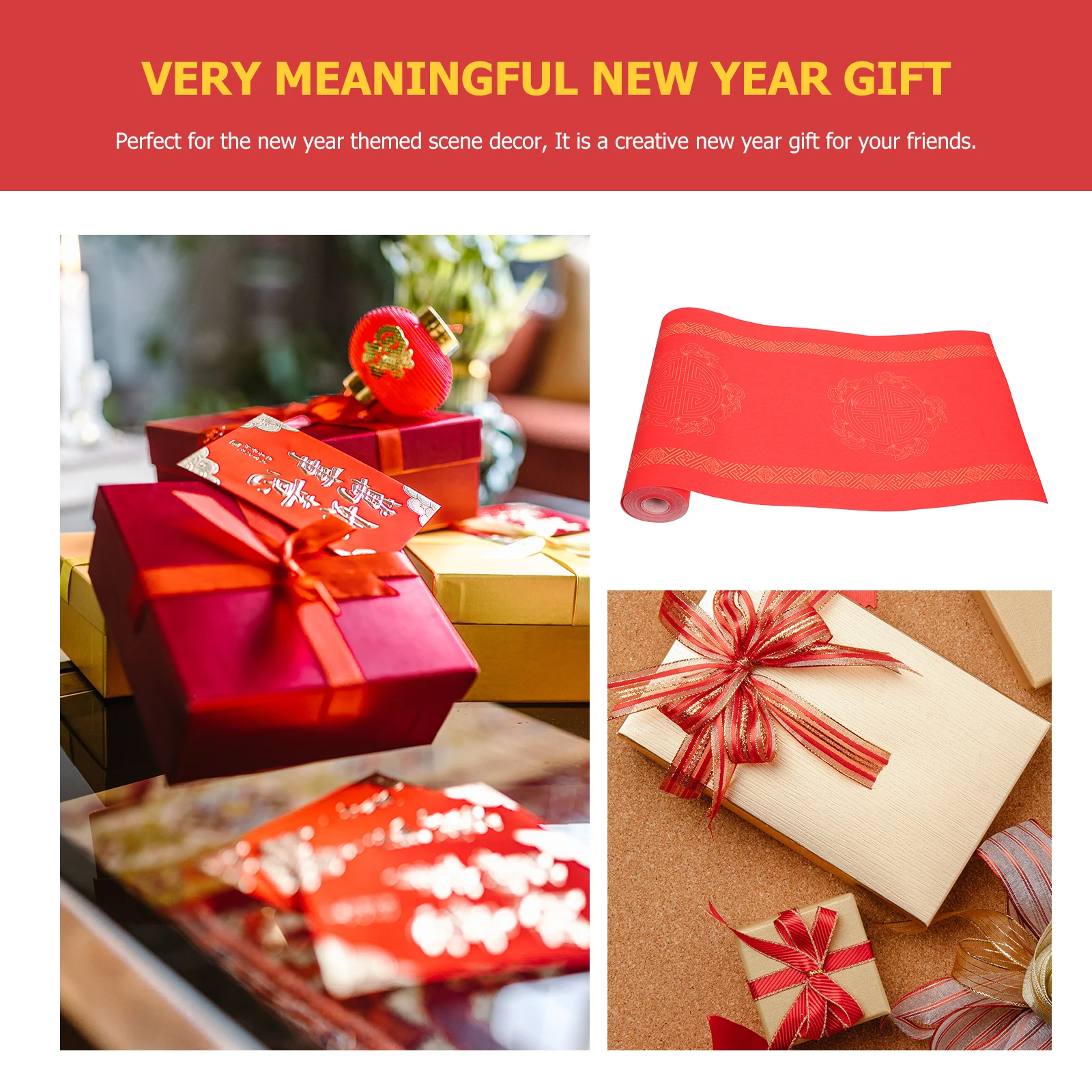 

Scroll Thickened Rice Paper Calligraphy Blank Couplet with Chinese Spring Festival