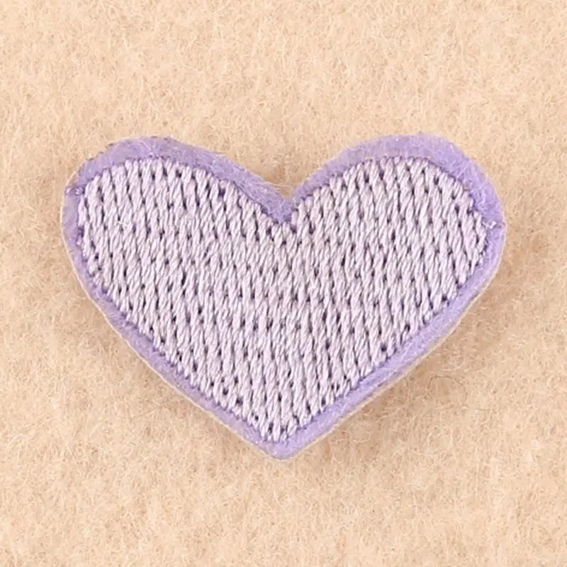 20Pcs Mini Heart Sew/Iron On Appliques Embroidery Patches DIY Clothing Arts 49MB