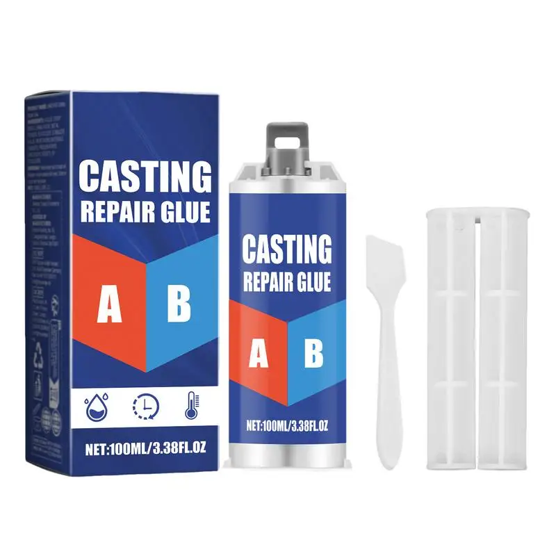 Metal Adhesive High-Temperature Repair Casting Adhesive fast Metal Repair Glue Quick Drying Liquid Metal Repair Welding Glue