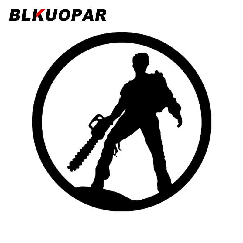 BLKUOPAR Ash Evil Dead Game Silhouette Car Sticker Personality Waterproof Decal Air Conditioner Windows Trunk Car Accessories