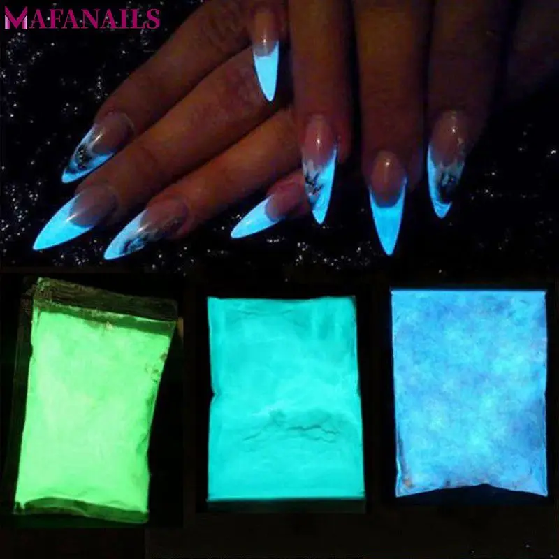 

50grams/bag 3 Colors Super Bright Glow-in-the-Dark Powder Long-lasting & Ultra fine Fluorescent Pigment DIY Painting Dust FPB-48