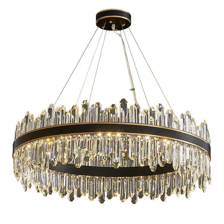 

About Duplex Hall Stainless Steel Crystal Chandelier Nordic Bedroom Meal