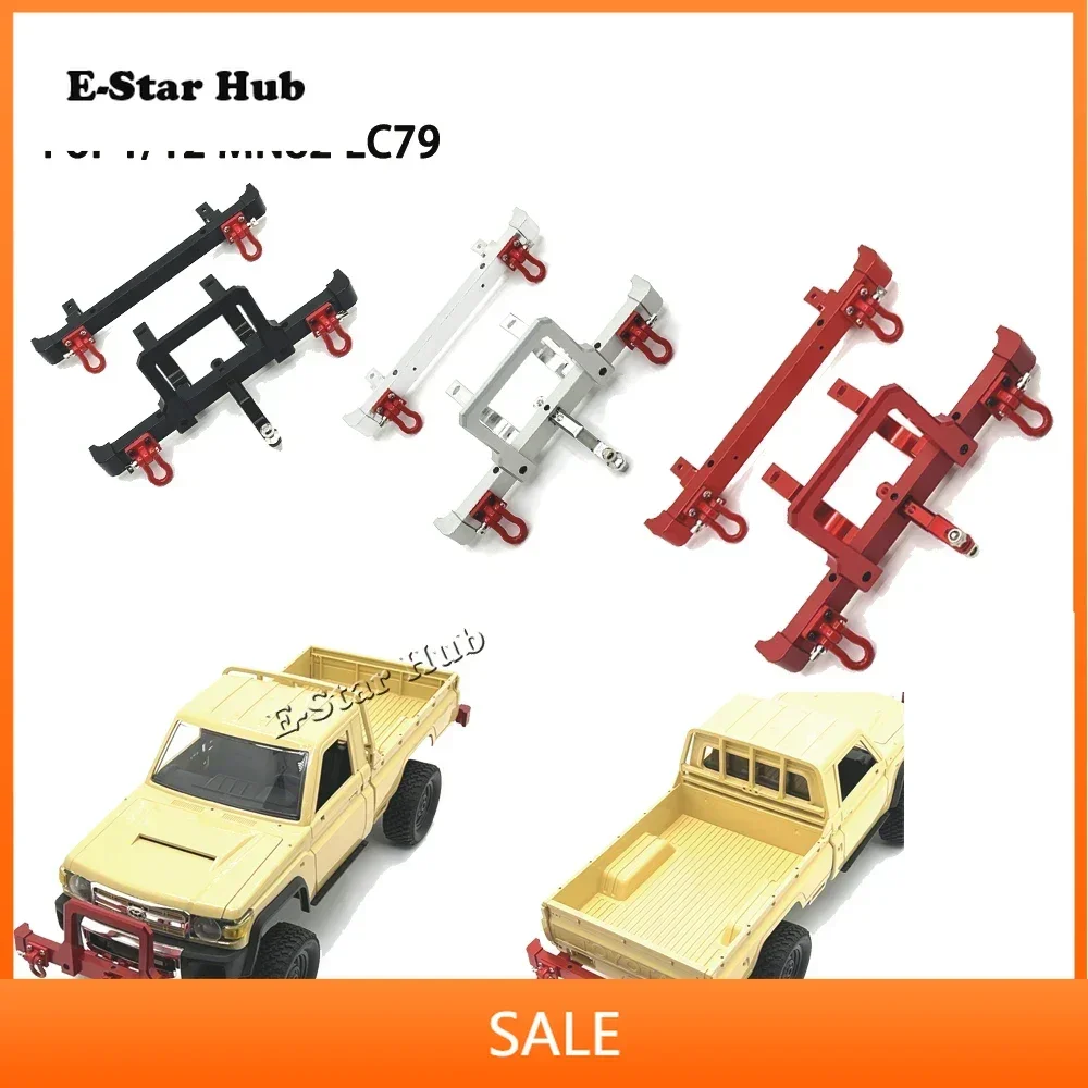 Front and Rear Bull Bars Bumper for 1/12 MN82 LC79 Upgrade Parts Rc Model Crawler Car Truck Buggy Kit OP Accessories