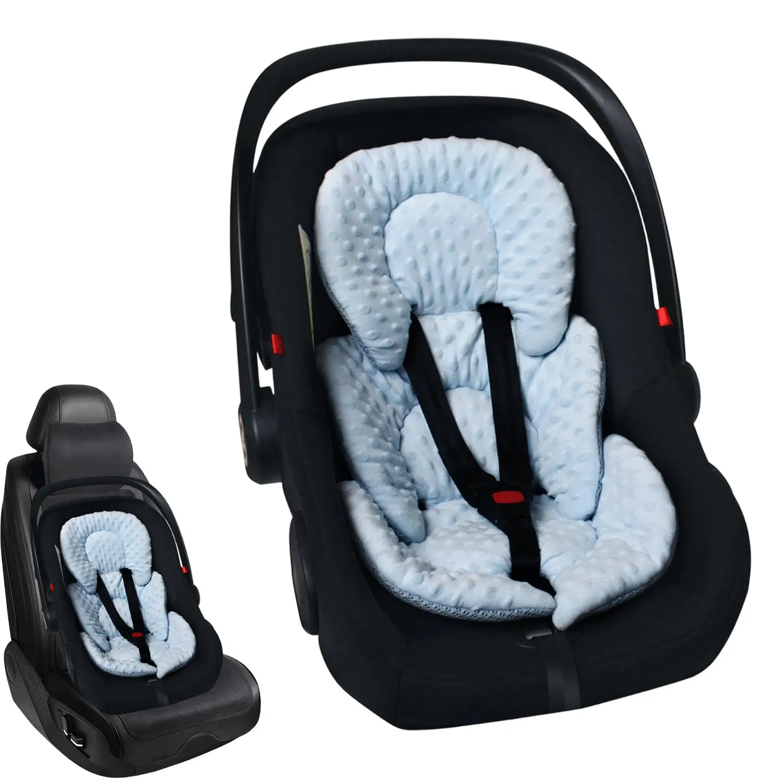 

Stroller Cushion 2 In 1 Breathable Reversible Baby Stroller Padding Seat Liners For Comfort Support Boys Toddler Home Indoor Car