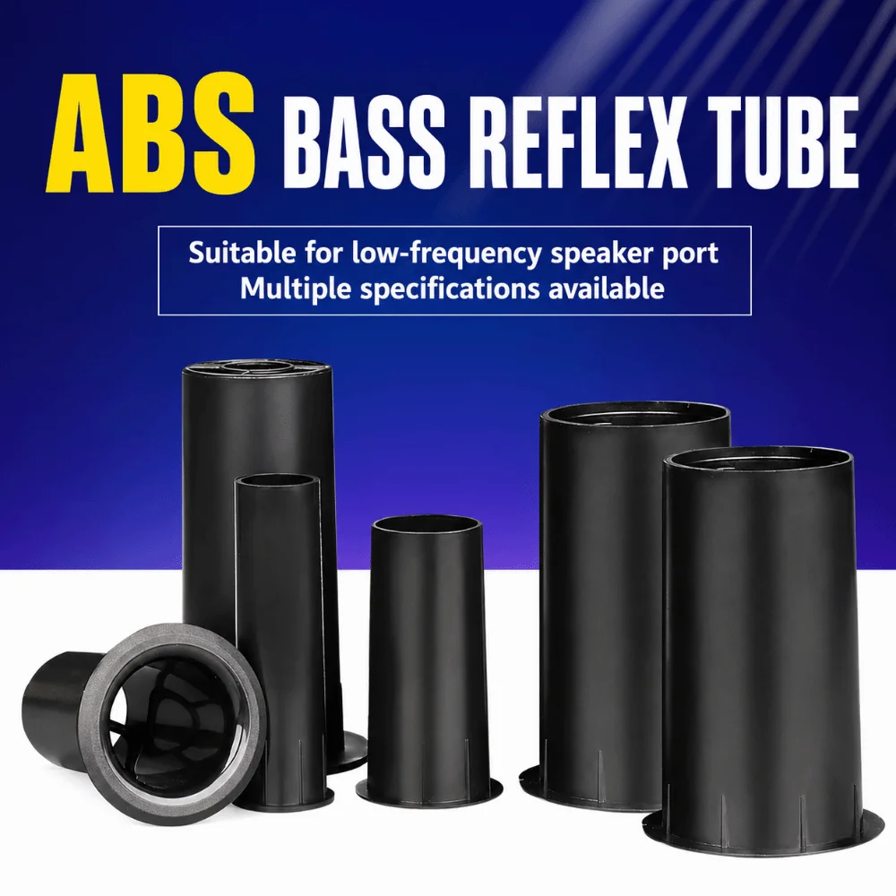 Speaker Vent Accessories Plastic Bass Reflex Tube Black DIY Speaker Pilot Hole Outlet Vent Pipe