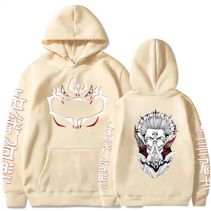 Jujutsu Kaisen Anime Clothes Satoru Gojo Print Hooded Men Women Hoodies Prevalent Streetwear Harajuku Manga Unisex Sweatshirt