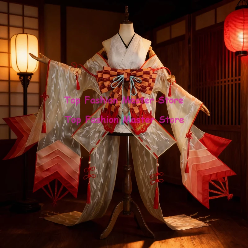

Костюм для косплея Onmyoji SSR Ширануи: Набор униформы для Хэллоуина по игре Onmyoji, аниме-костюм для косплея