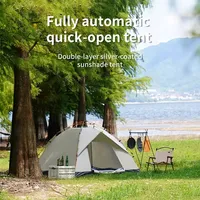 Outdoor Folding Tent Fully Automatic Quick Opening Tent 3-4 Person Self Driving Camping Tent Rain Proof Sun Proof Portable