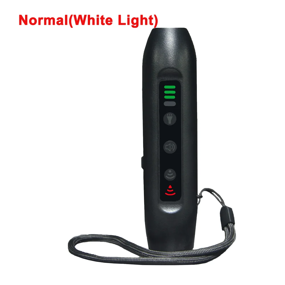 Ultrasonic Dog Repeller 3 Modes Chargeable Dog Drive Device with Intelligent High Brightness Flashlight Dog Training Device