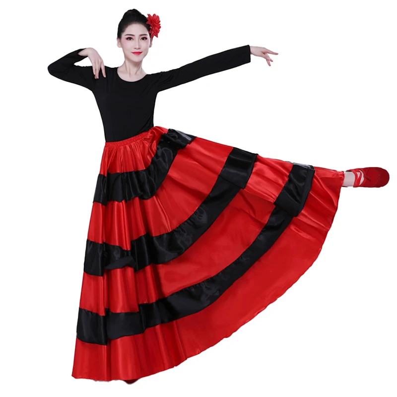 Spaanse Dans Kostuum Klassieke Gypsy Dans Kostuum Flamenco Jurk Voor Vrouwen Swing Rokken Stierengevecht Buik Prestaties 360/540/720