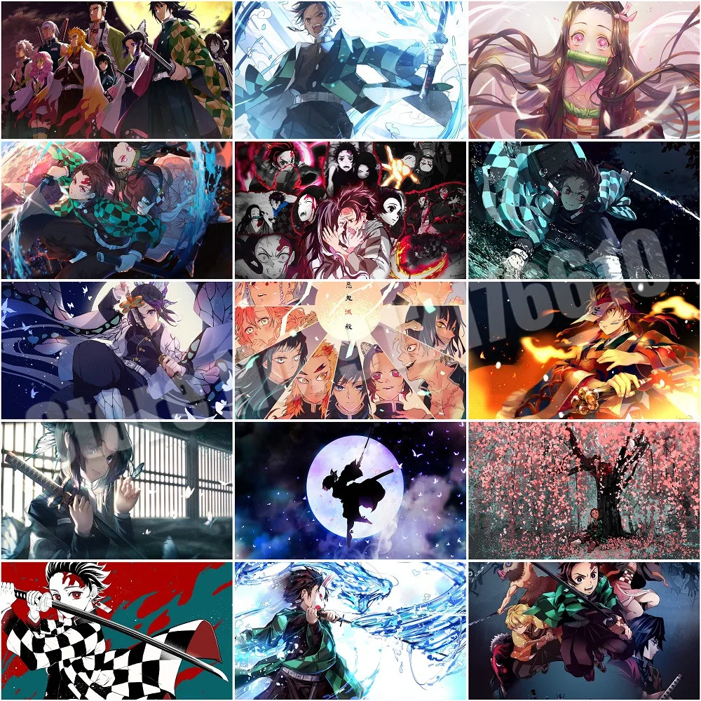 

Demon Slayer Diy Jigsaw Puzzle Fight Anime 1000 Pieces Jigsaw Puzzles for Adult Kids Educational Puzzle Toys Home Decor Painting