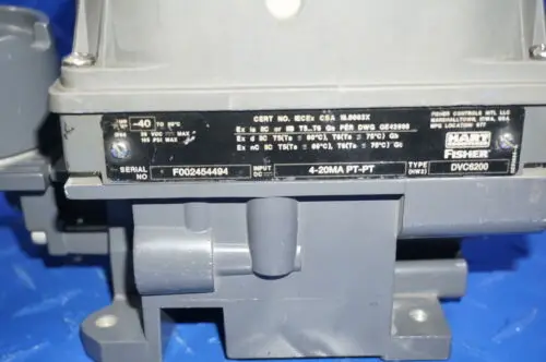 EMERSON FISHER DVC6200 POSITIONER VOLLEDIG GETEST HART 4-20mA HC W/OUT ID54494