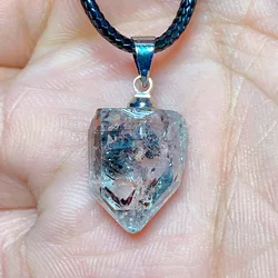 Natural Crystal Herkimer Diamond Accessory Hang Stone Gemstones Mineral Energy Reiki Home Decorations Gift Ore Crystals