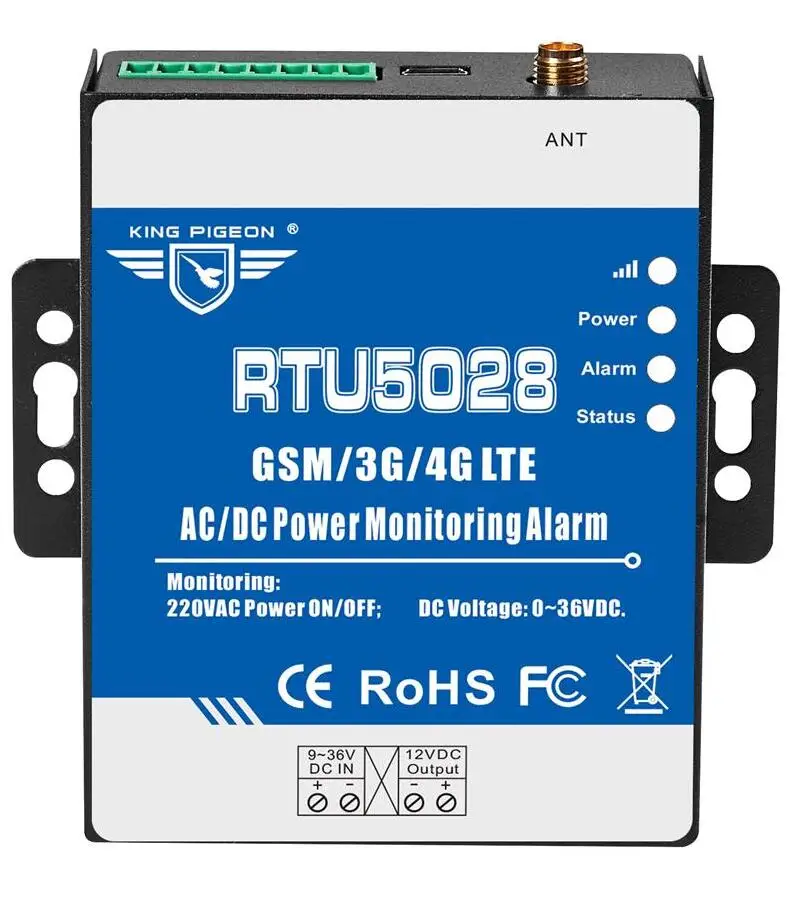 RTU5028 GSM 3G 4G SMS Power Failure/Recover Alarm Voltage Status Monitoring Alert Supports Modbus TCP