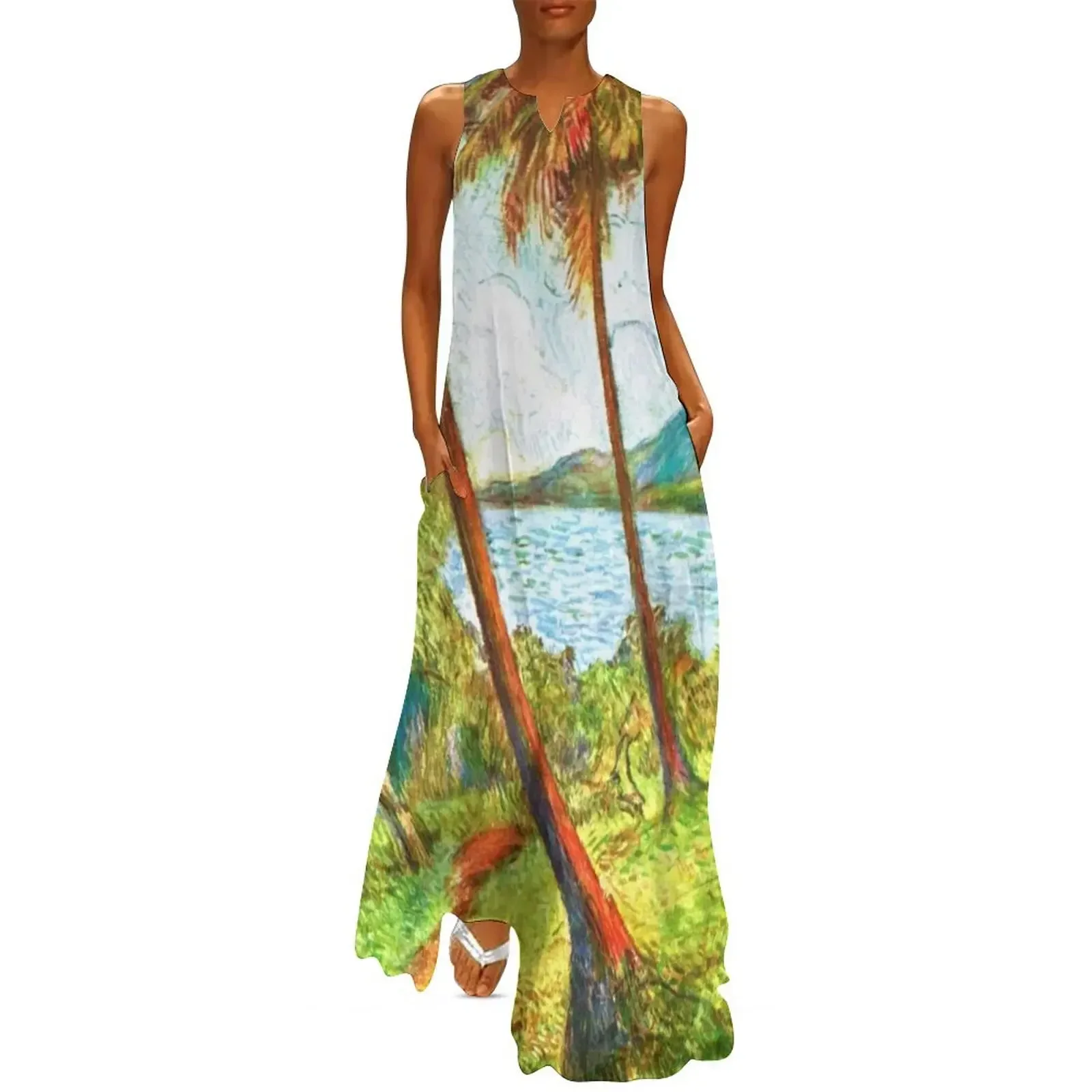 

Charles Laval - Paysage de la Martinique (1887) Long Dress Dress for girls Dance dresses Women's dresses Dress