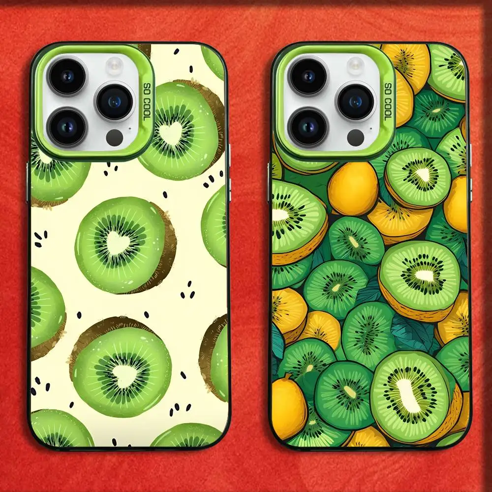 

Kiwi Fruit Phone Case For iPhone 17,16,15,14,13,12,11,Pro,Max,Plus,E,SE4,Air,Mini Green IMD Box