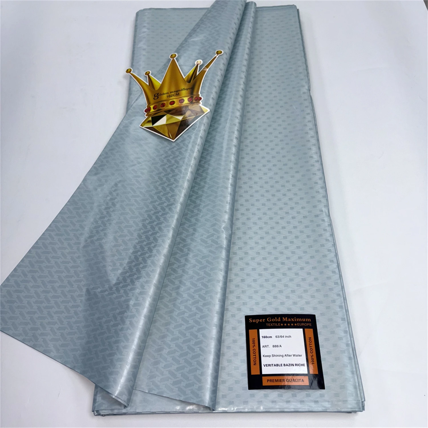 

5Meters Men Perfumed Bazin Brocade Fabrics for Dress 100% Cotton African Fabric Team Bazin Riche Jacquard Material For Clothes