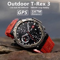 2025 New For Xiaomi T-REX3 GPS Outdoor Military Men Smart Watch 10ATM Waterproof 500mAh Battery 170+sport Mode AMOLED HD Watches
