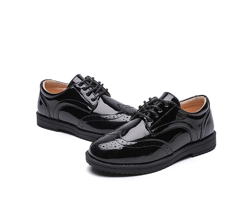 Zapatos infantiles para niños, zapatos de cuero genuino para niños, boda, espectáculo escolar, zapatos planos, mocasines