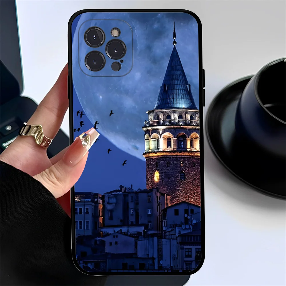 Turkey Istanbul Sceneary Building Phone Case For iPhone 15 14 11 12 13 Mini Pro XS Max Cover 6 7 8 Plus X XR SE 2020 Funda Shell