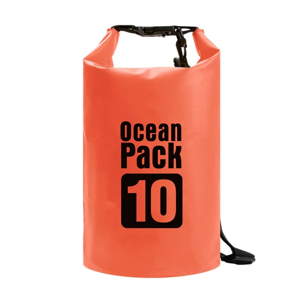 

10L Waterproof Dry Bag Waterproof Large-Capacity Swimming Bucket Bag Foldable with Shoulder Straps Beach Backpack Outdoor Travel