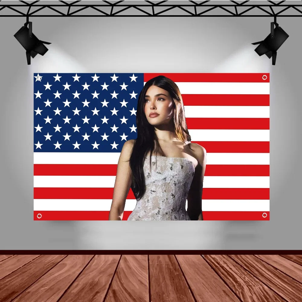 علم بيرة ماديسون، طباعة متقدمة، علم إعلاني تجاري، علم حفلة الشركة، ديكور لافتة معلقة على الحائط