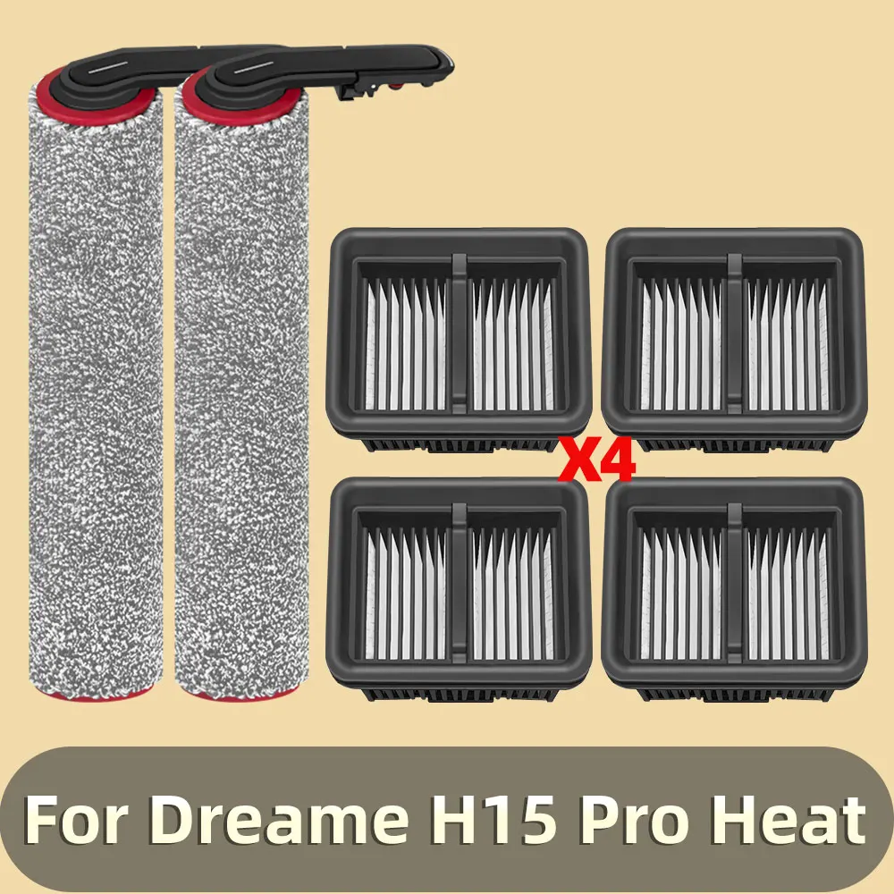 Dreame H15 プロヒートフィルター Hepa ソフトローラーブラシスペアパーツ交換アクセサリーに適合