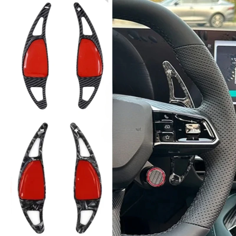 

2pcs ABS Car Steering Wheel Paddle DSG Extension Shifters Shift Sticker For MG MG5 2022 2023 EV GT Paddle Shifer Accessories