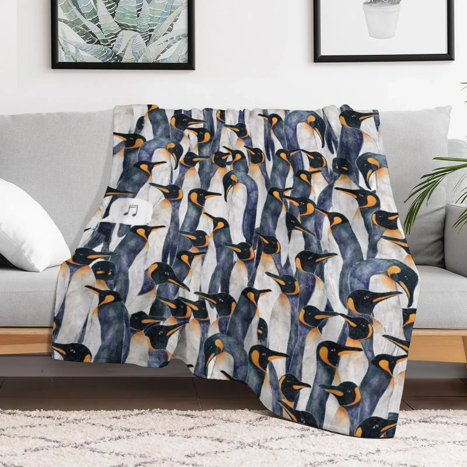 Singing Penguin Throw Blanket Multi-Purpose warm for winter Soft For Baby Blankets