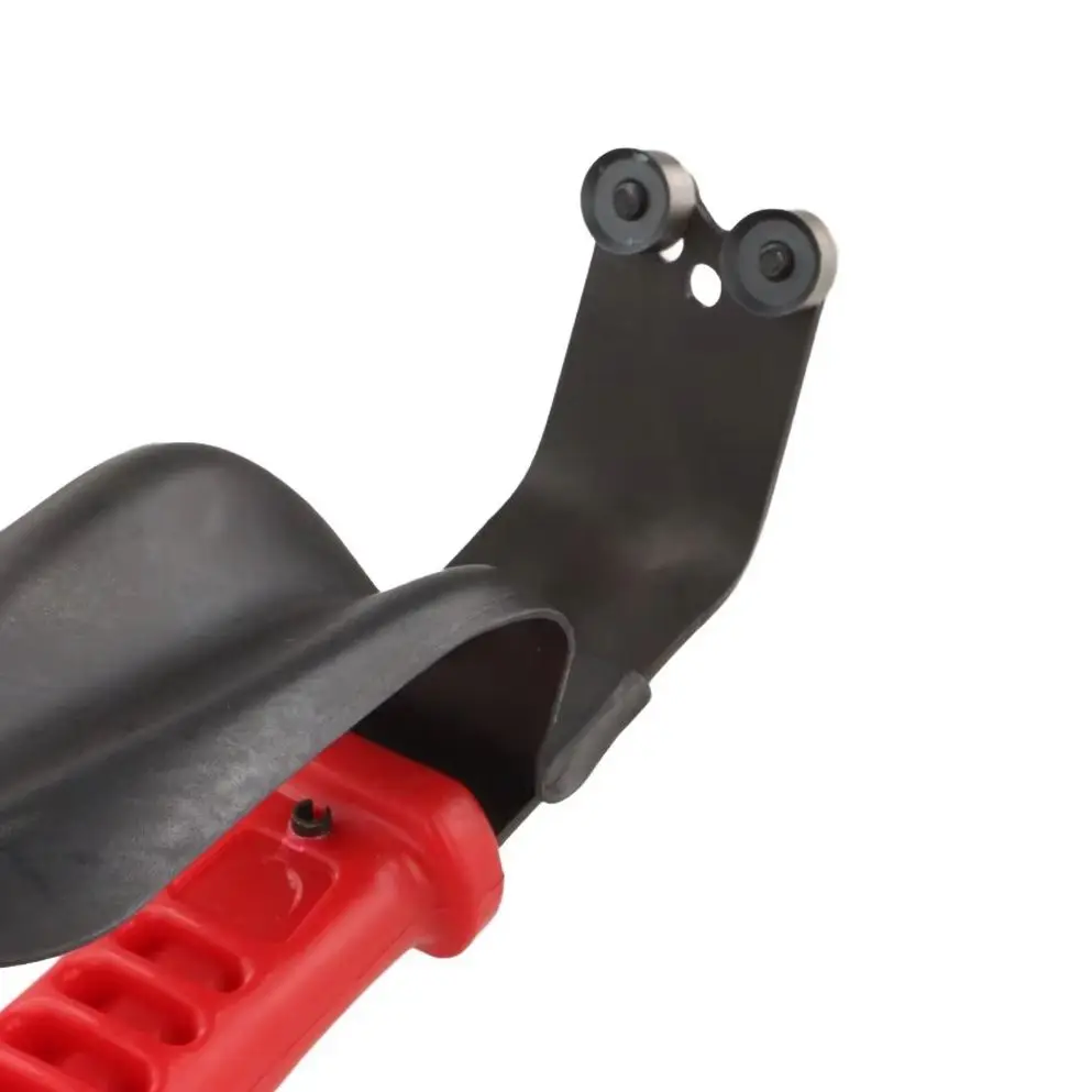 DB1000 Double Edge Deburring Tool Red Steel Blade Safe Handle For Metal Sheet Chamfering Burr Removal Workshop Hand Tool