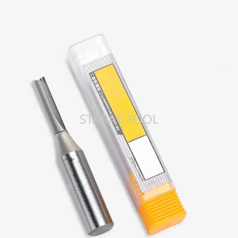 1/2 Shank Router Bit 2 Flutes TCT Straight End Mill Woodworking  CNC Tool Carbide Cutter for Wood MDF Plywood Chipboard