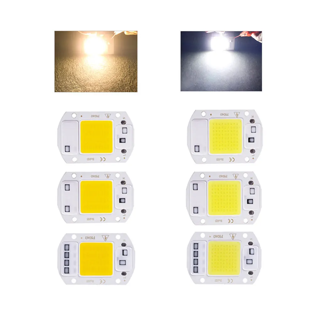 LED Chip 20W 30W 50W  AC 220V Smart IC No Need Driver Outdoor COB Lamp Beads Lamp DIY Flood Light Spotlight Matrix Lighting