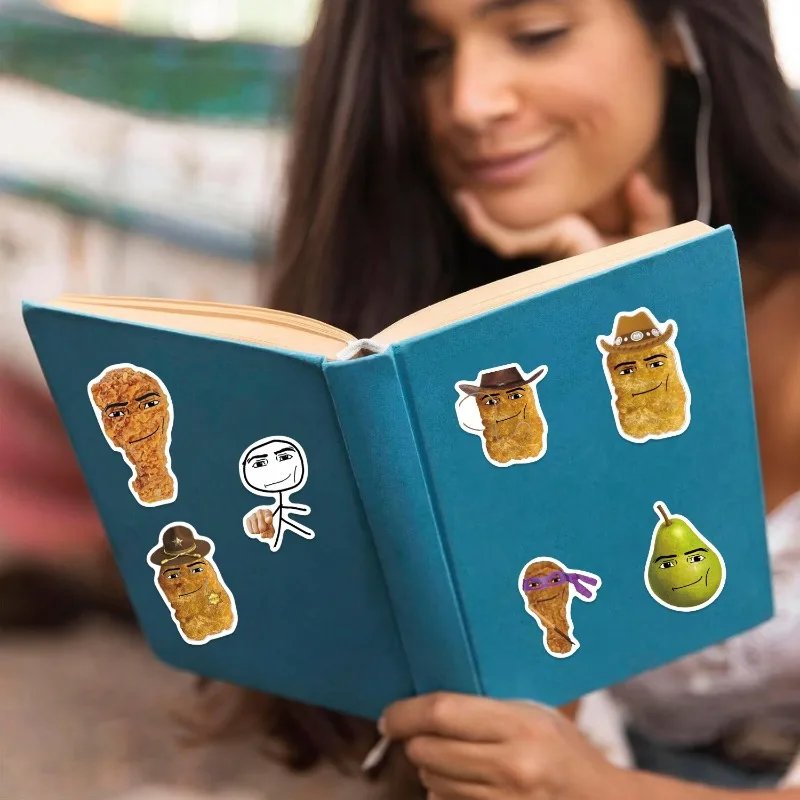 50 قطعة الكرتون Robloxs الوجه ملصقات الدجاج الكتلة ميمي ملصقات صناعة يدوية سكرابوكينغ الهاتف الأمتعة سكيت الشارات مقاوم للماء