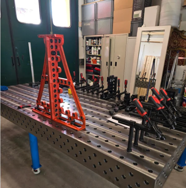 Portable Multi-functional 3D Welding Platform with Quick Release Clamps for On-Site Projects