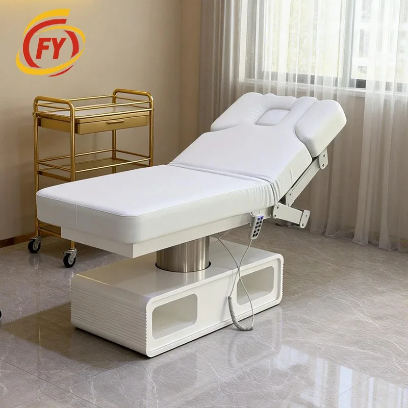 Electric beauty bed with LED ambient light Medical beauty micro-injection bed High-grade body bed