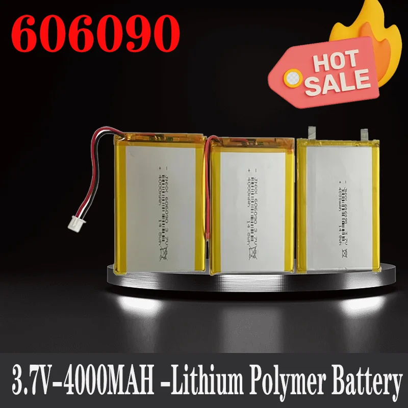 606090   3,7 V 4000 mAh Akku Lithium-Polymer-Akku für GPS PSP DVD Spielzeug Powerbank Power Bank Tablet PC Roboter LED-Lüfter