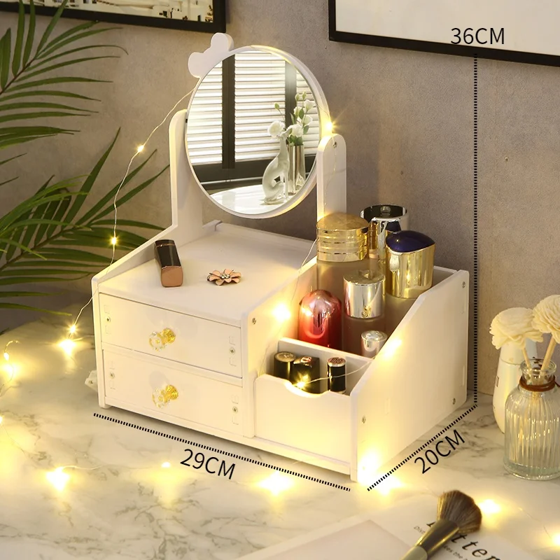 

Dressing Table Mirror Round Cute Korean Vanity Mirror Living Room Kawaii Decoration Chambre Bebe Room Decoration Aesthetic