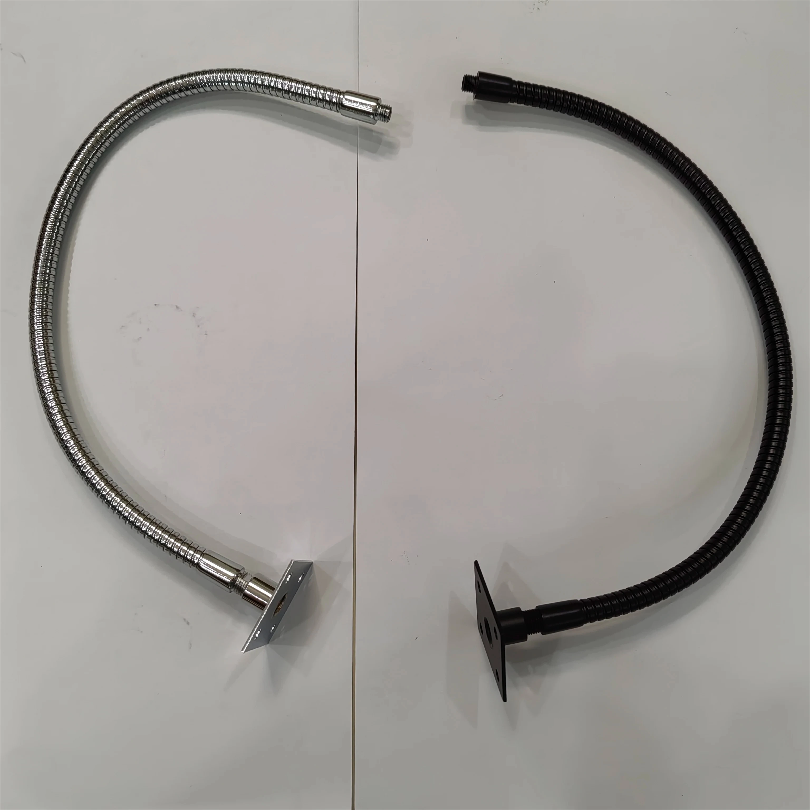 Dia 10mm/8mm led Gooseneck flexible lamps holder with Small Square Base Iron Hose universal lamp soft pipe serpentine tube DIY