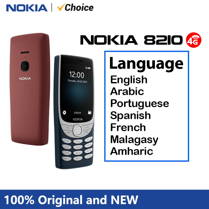 Új majd Meg nem látott Nokia 8210 4G Tára telefont 2.8 hüvelykes kijelző Bluetooth 5.0 1450mah Viadal Szimuláció Fermium Zseblámpa Göröngyös Patentgomb telefont