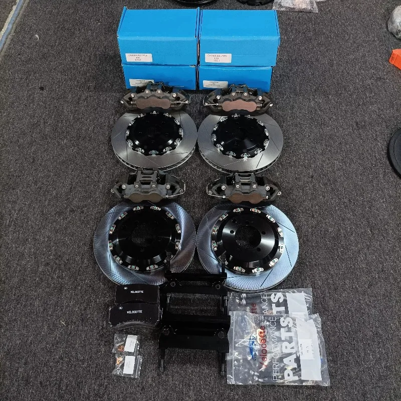 Upgrade Big Brake Calipers Kit Brake System TA6 6 Pot +TA4 4 Pot 355mm Discs for Mitsubishi Lancer Evolution IV